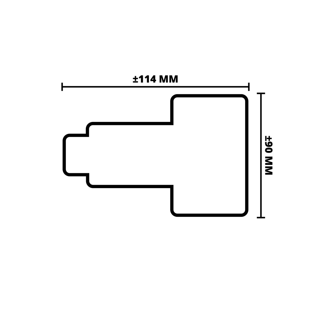 MERANTI GEPR. KOZIJNHOUT DR | B- TUSSENSTIJL | 90X114 MM | 215 CM