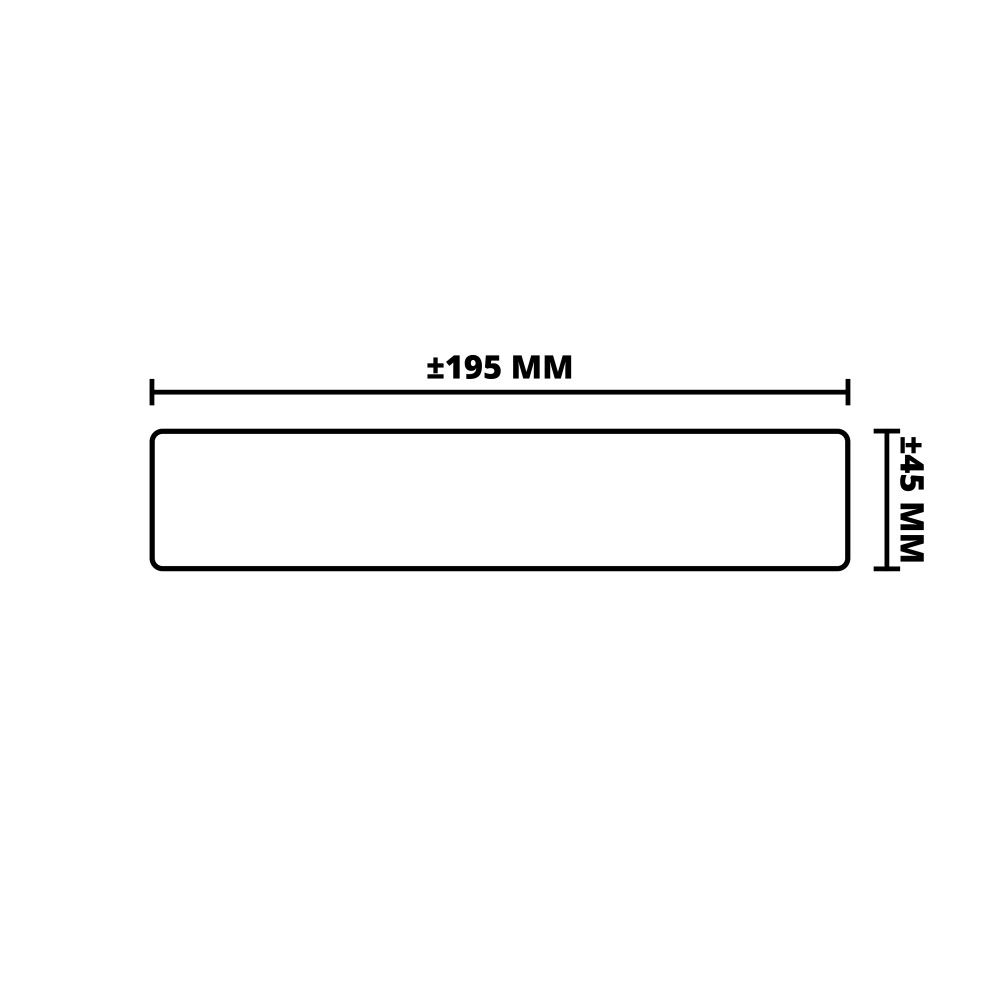 HARDHOUT | GESCHAAFD | 45X195 MM | 200 CM
