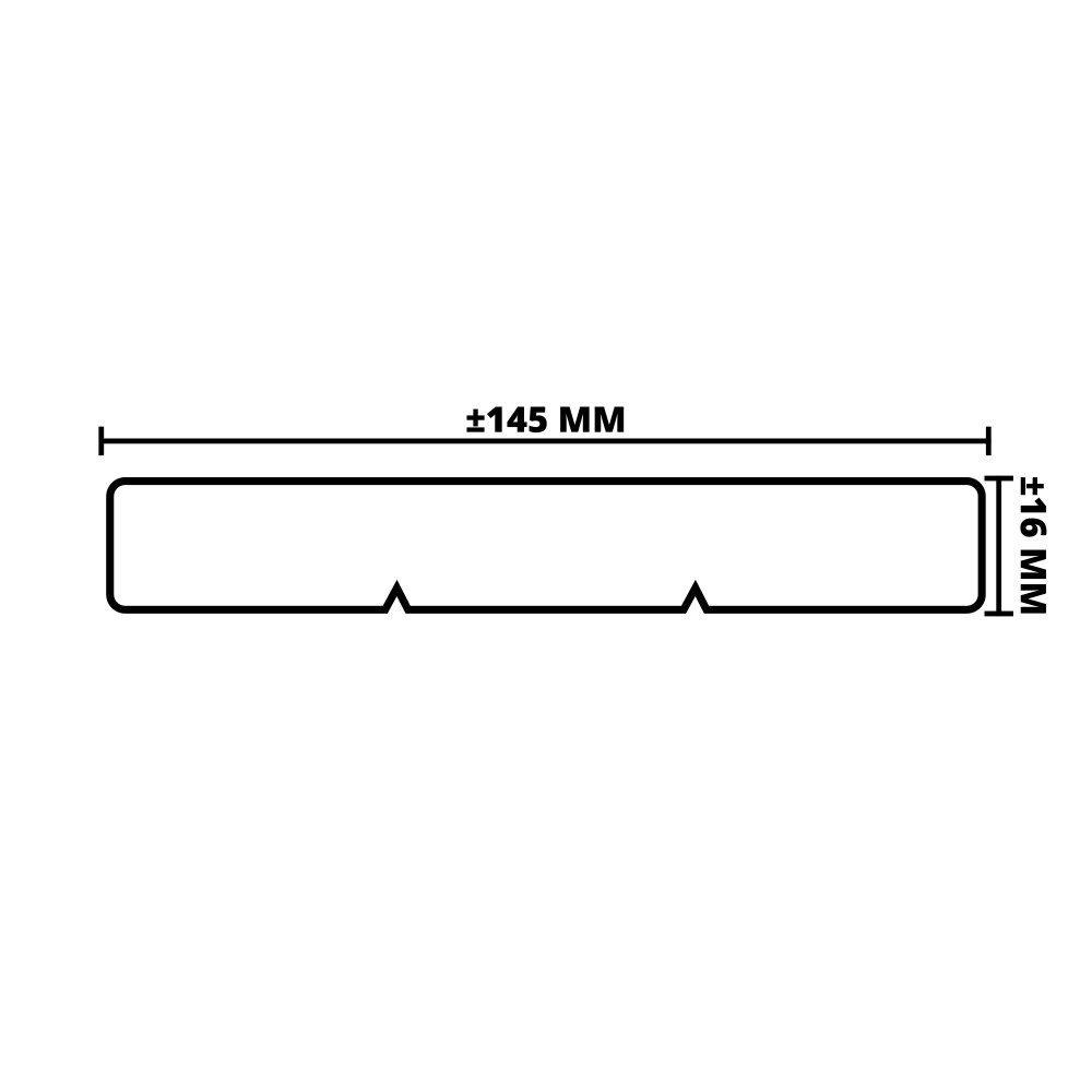 HARDHOUT | GESCHAAFD | 16X145 MM | 180 CM