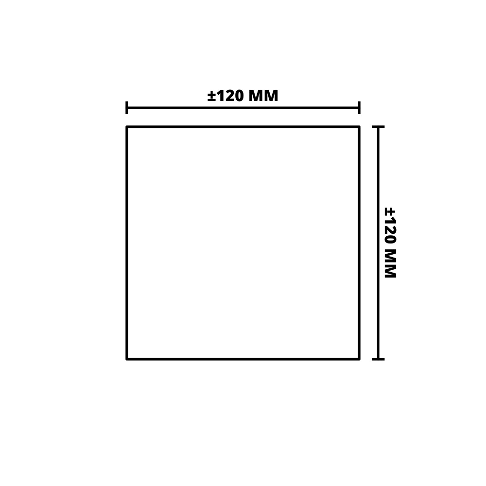 EIKEN | FIJN BEZAAGD | FSC | 120X120 MM | 300 CM