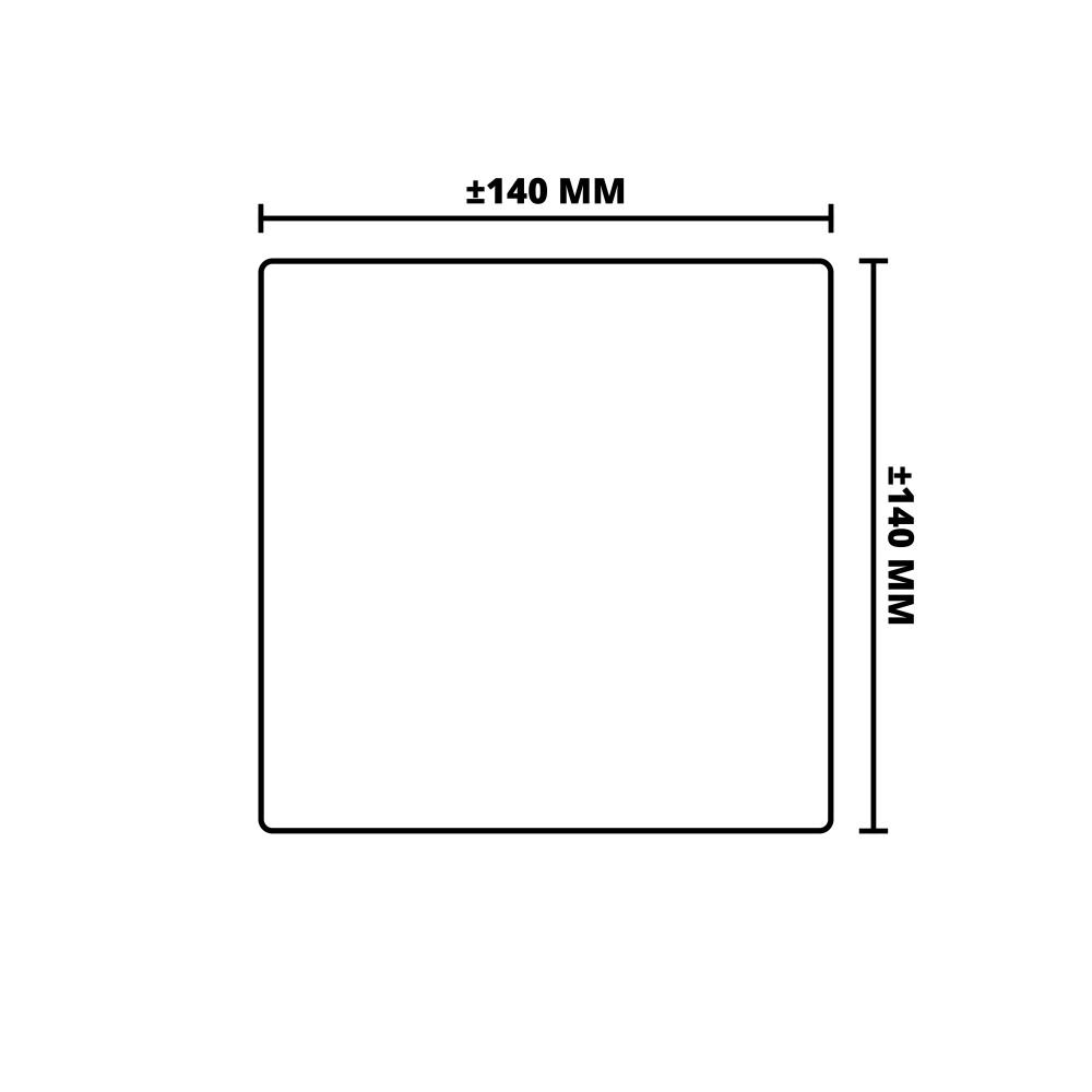 HARDHOUT | GESCHAAFD | FSC | 140X140 MM | 200 CM