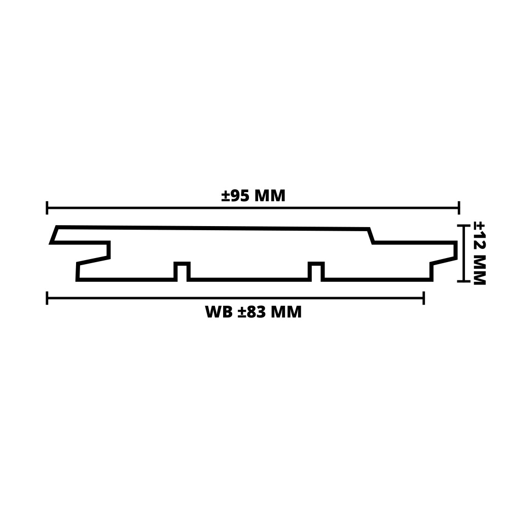RED CEDAR SCHROOT | VB | 12X95 MM (WB 83 MM) | 215 CM